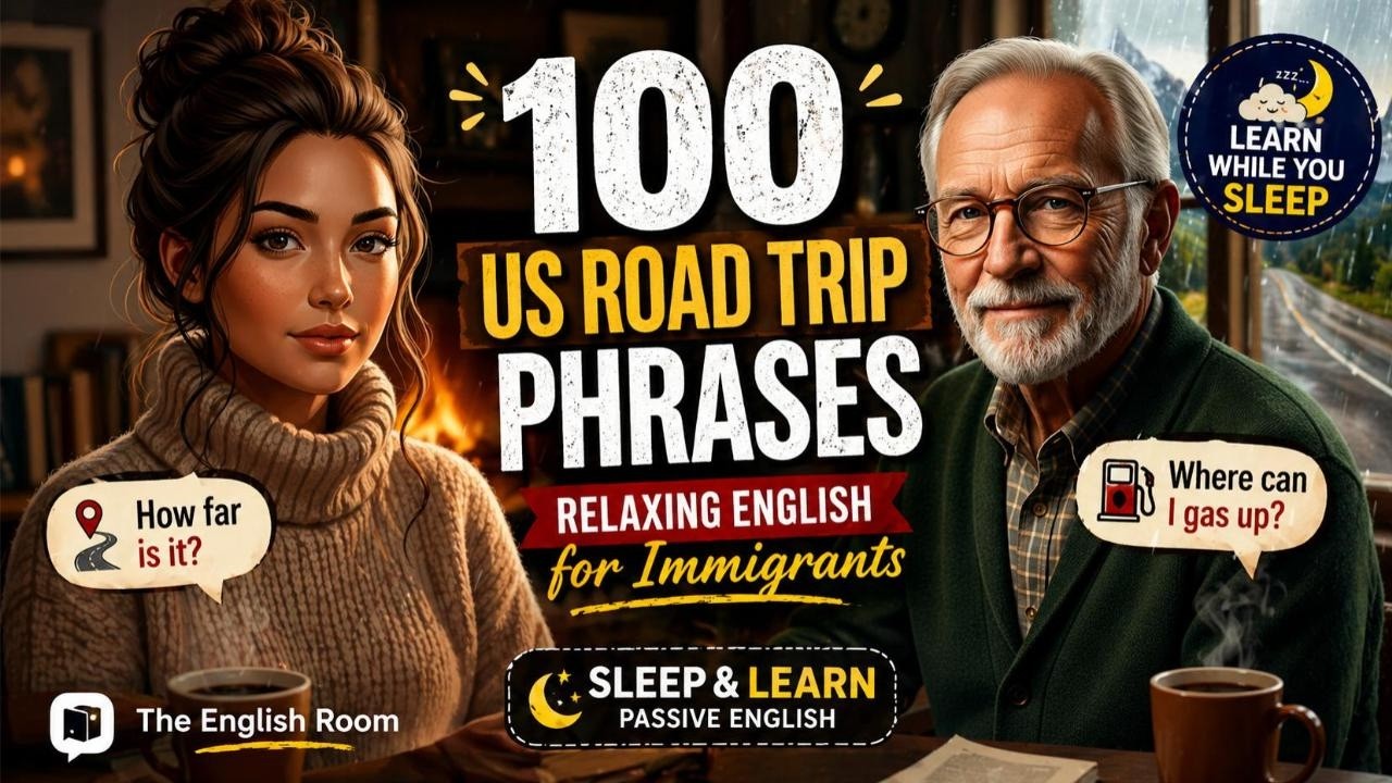 100 Essential US Road Trip Phrases | Relaxing English for Immigrants | The English Room