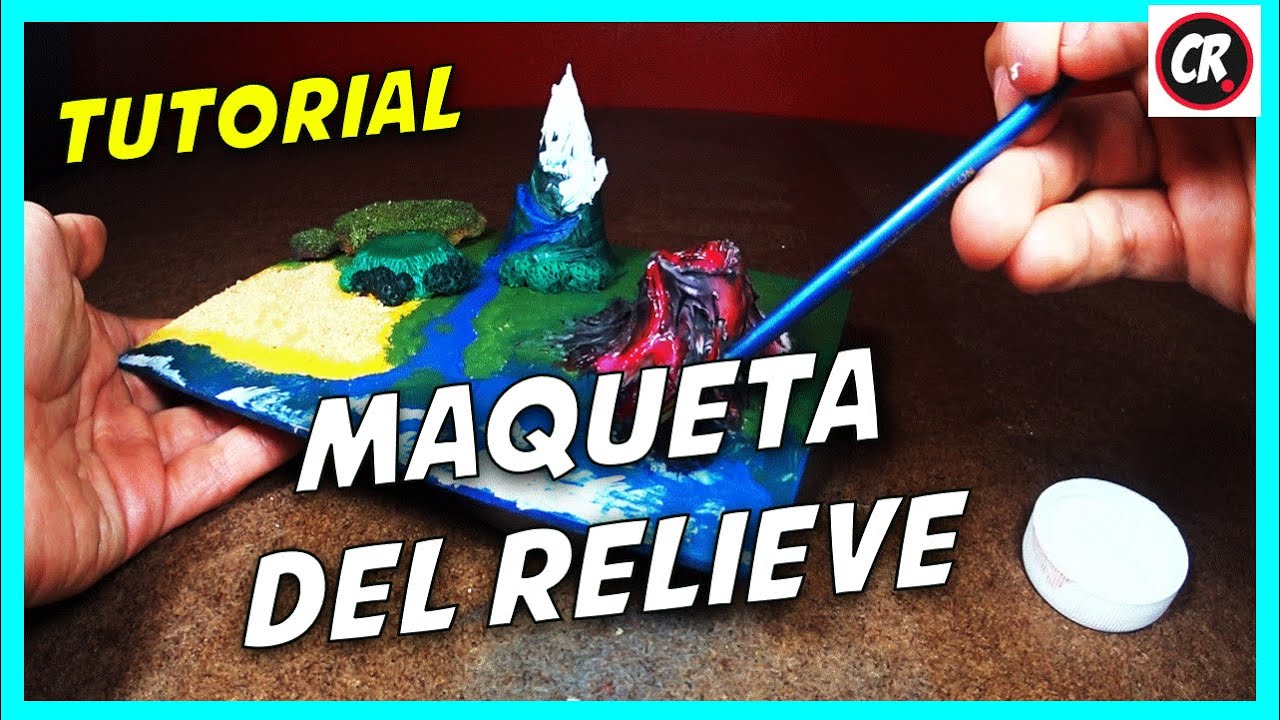 CÓMO HACER MAQUETA DEL RELIEVE Y ECOSISTEMAS | Proyecto escolar en porcelana fría | Plastilina