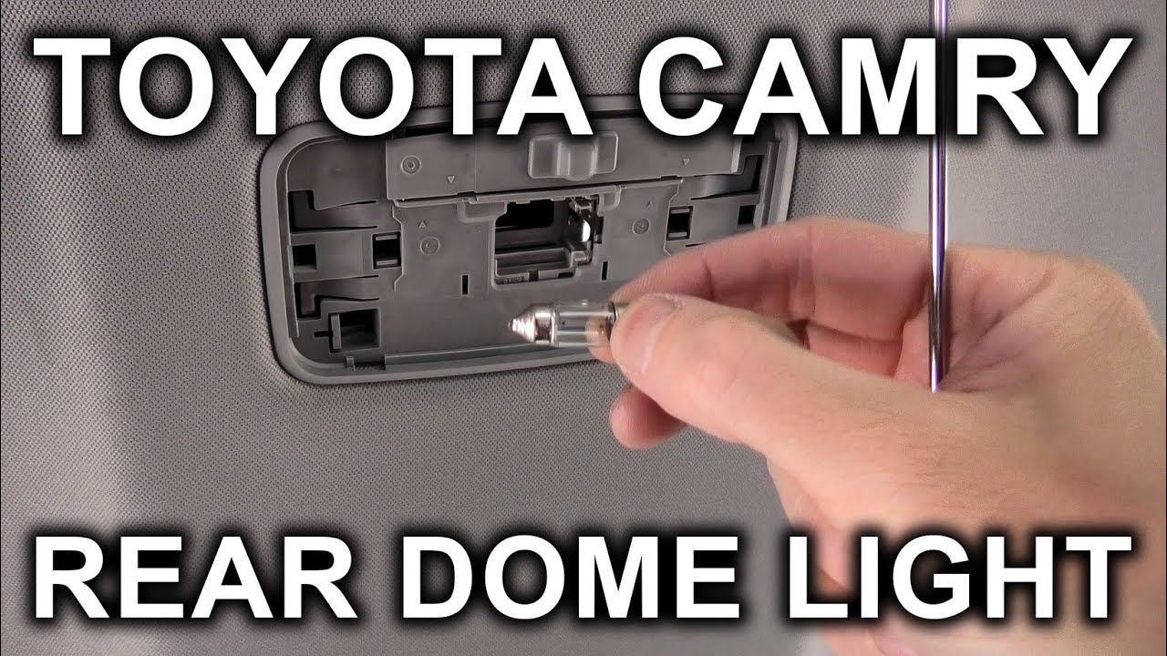 Toyota Camry (2018-2024): How To Replace Rear Dome Light Bulb?