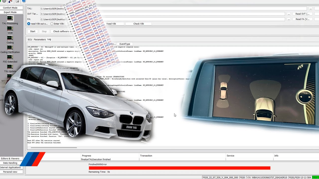 Кодируем голову по удалёнке. BMW F20