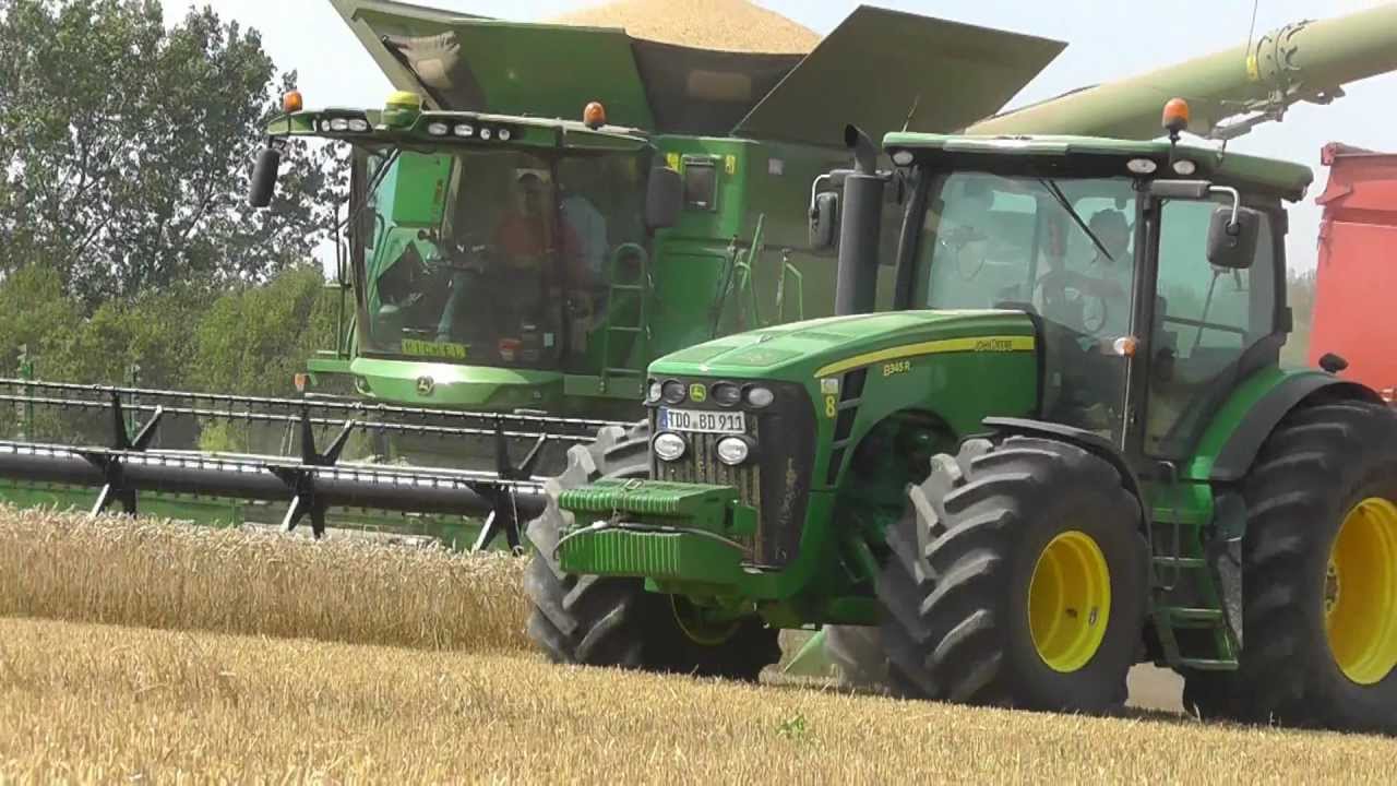 3 JD S690i vs. 8345R im Weizen 6/15 *Shiva-Tour 2012*uncut*
