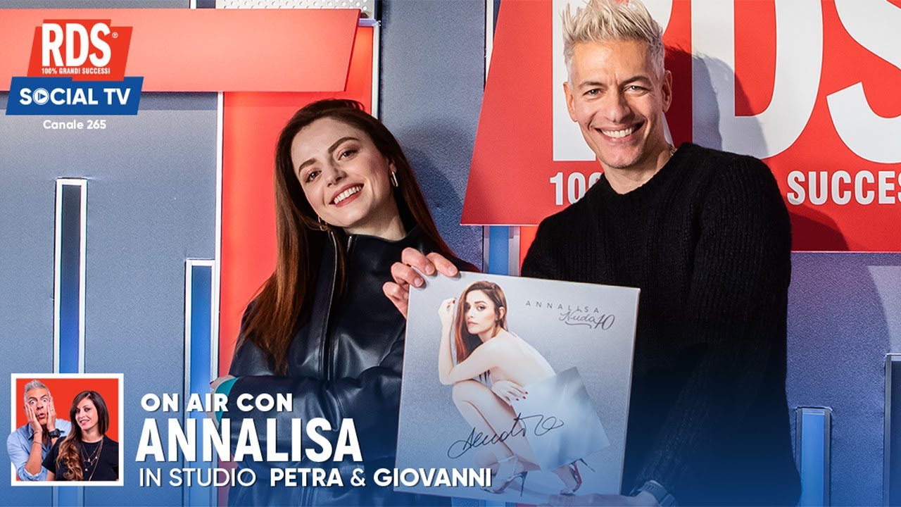 Annalisa a RDS canta A10 la prima versione di 'Dieci' con #ipeggiopiupeggiodiRDS