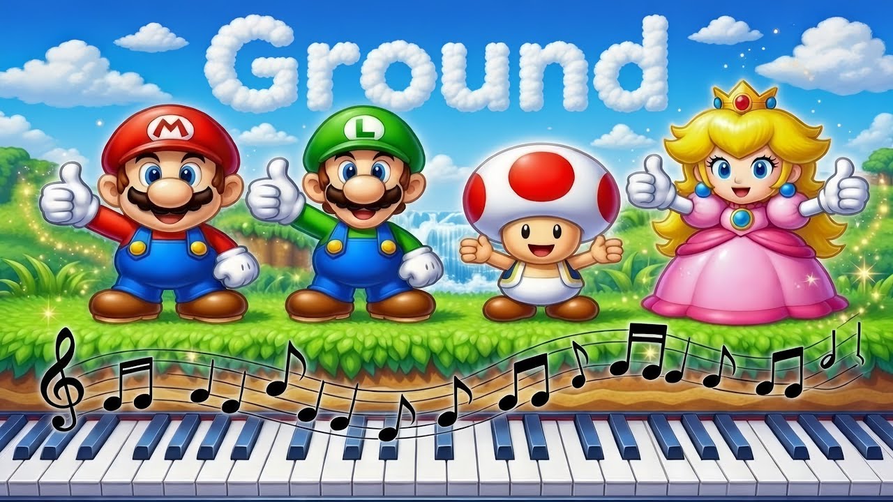 Super Mario Bros 2 ⭐️ Ground [MIDI] [Video Game Music]