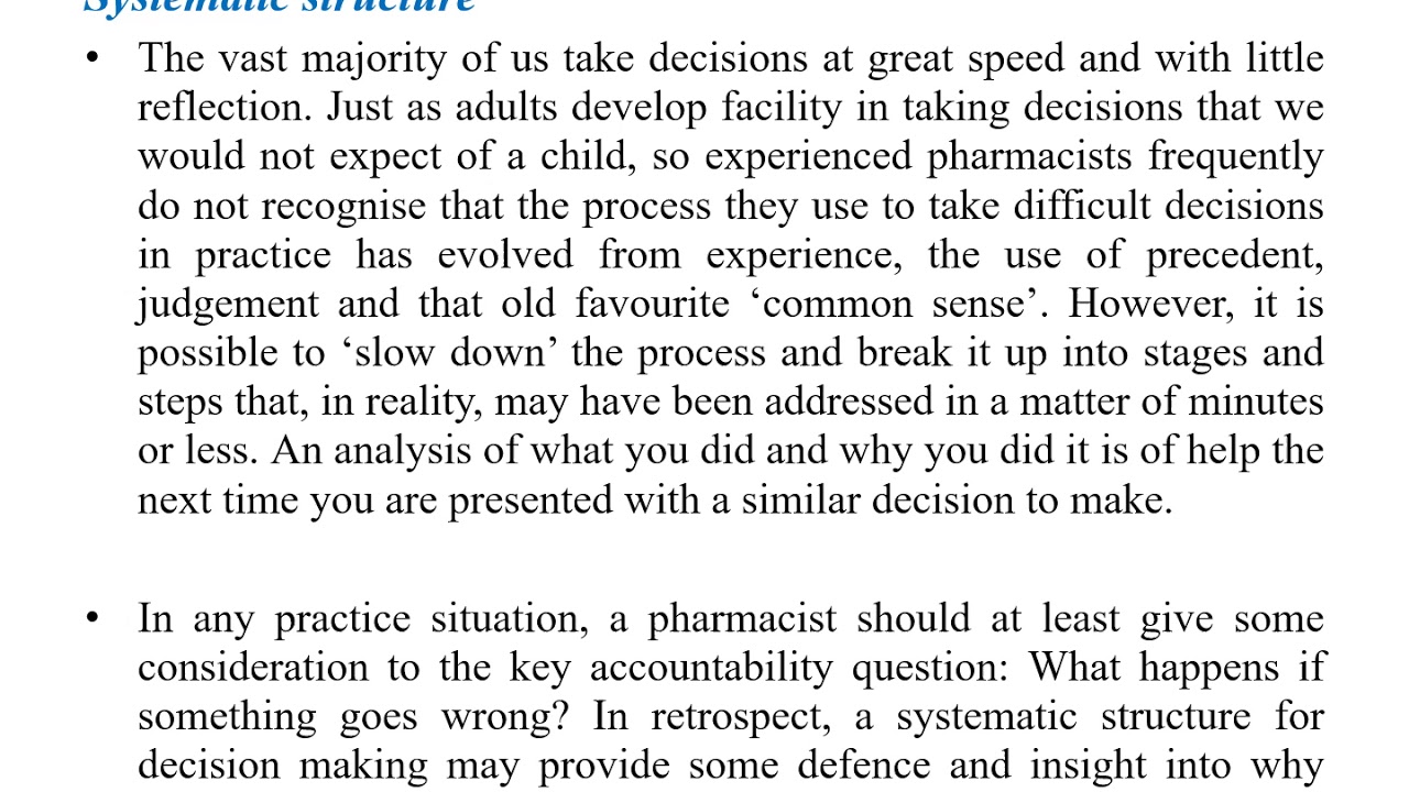 Medical Ethics Lecture 3 voice   Making Ethical Decisions