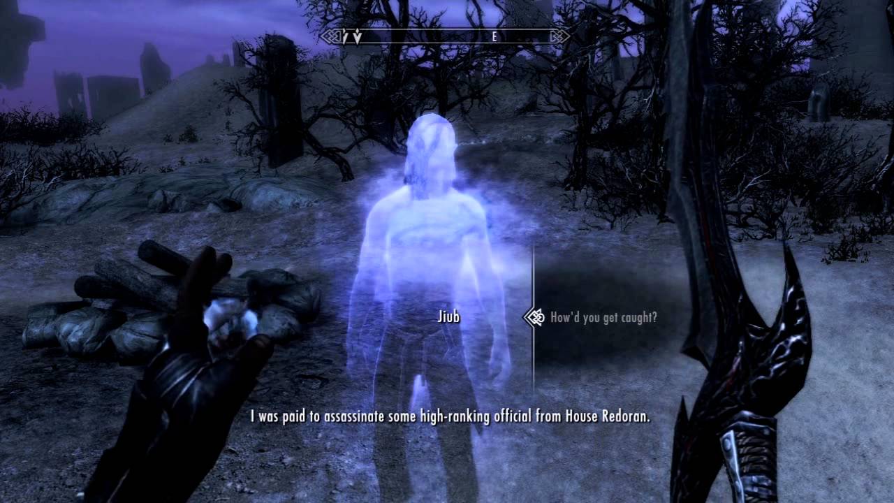 Skyrim: Dawnguard - Meeting Jiub from Morrowind in Soul Cairn