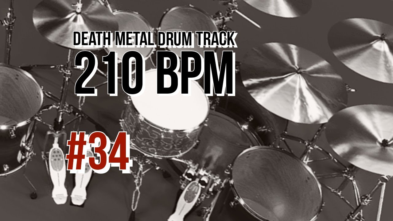 Death Metal Drum Track 210 bpm