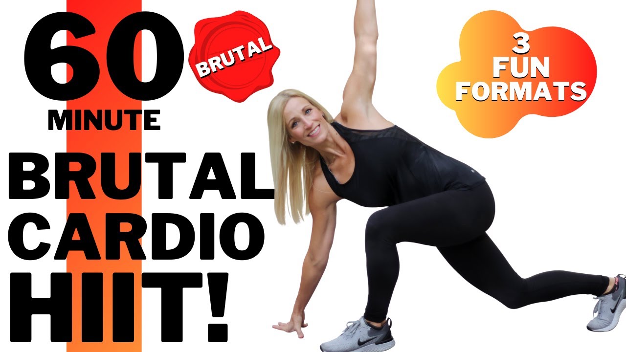 60 Minute BRUTAL Cardio Hiit | Fat Burning Hiit Workout | Tracy Steen