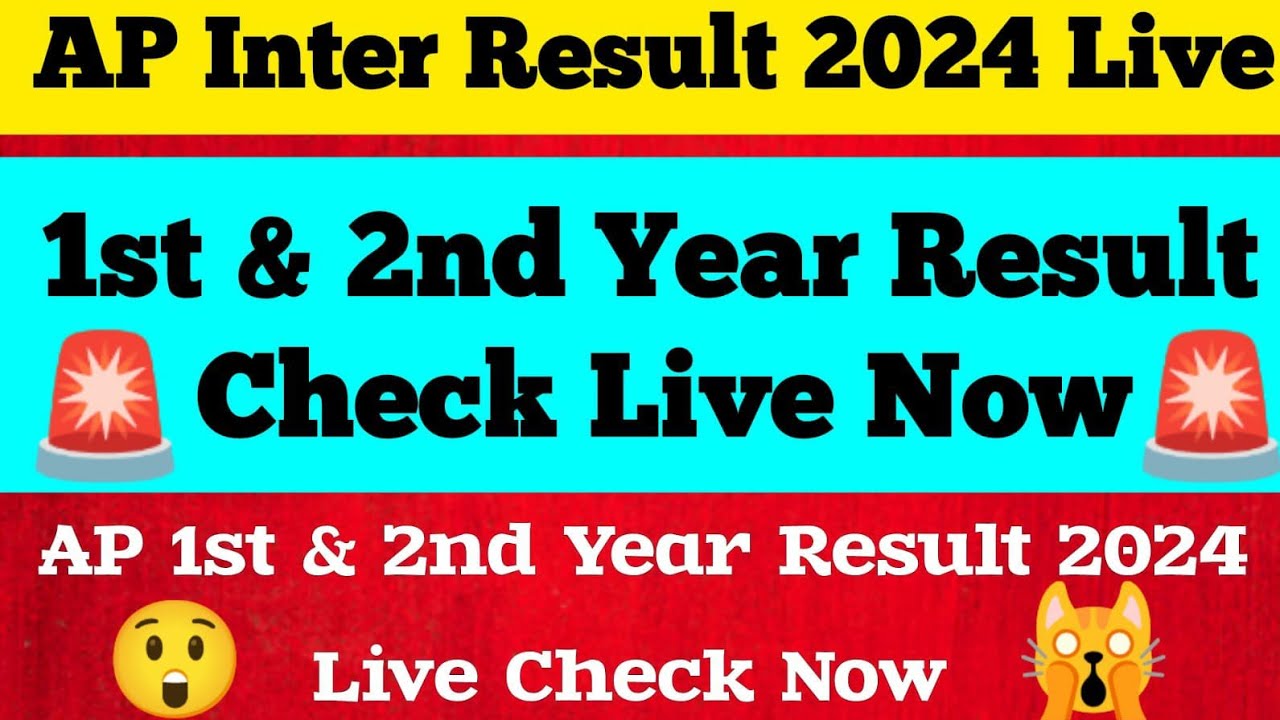 🔴Live AP Inter Result 2024 check now🥳|Andhra Pradesh Inter result live check|ap 1st,2nd year results