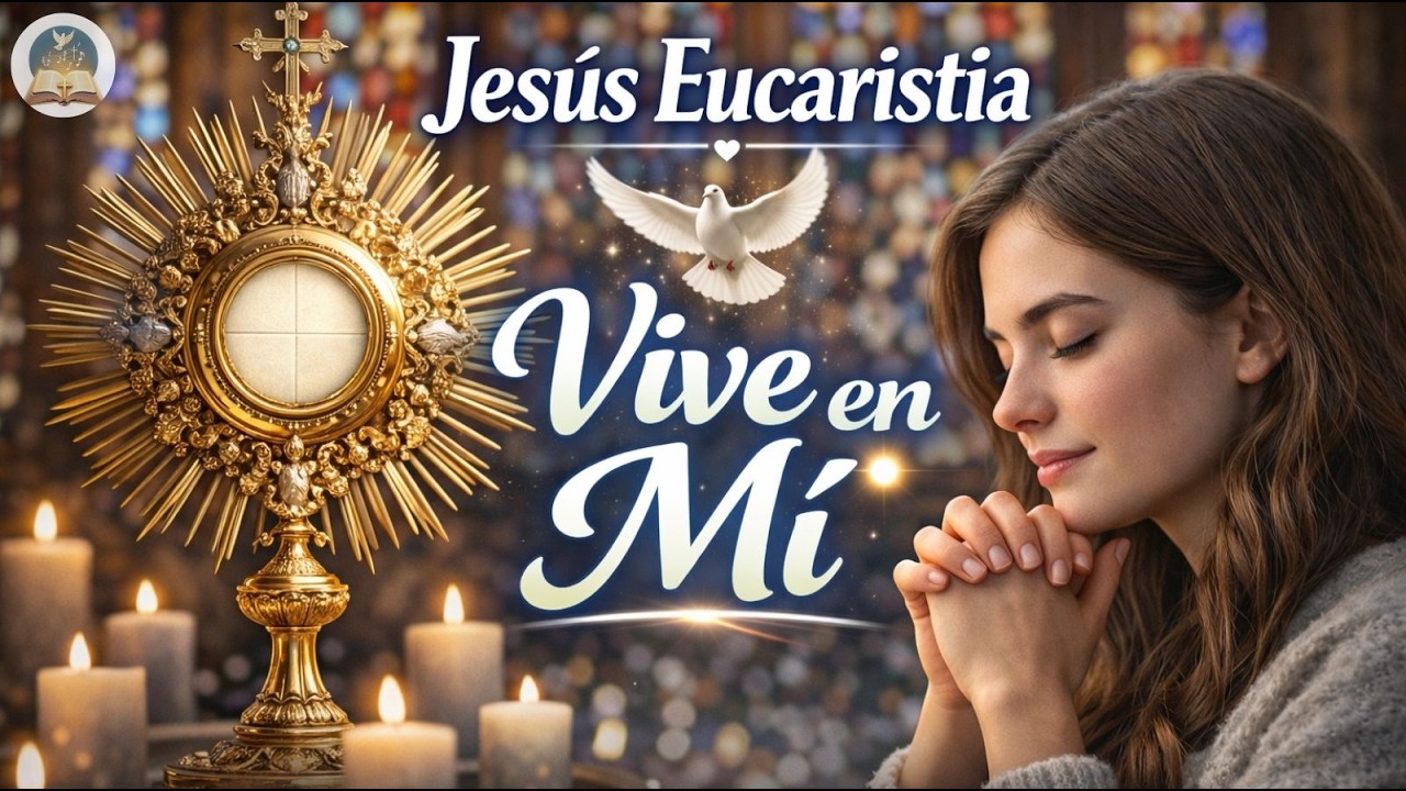 Jesús Eucaristía Vive en Mí 🙏Cantos Eucarísticos de Adoración para Permanecer con Jesús Sacramentado