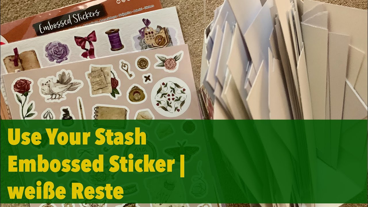 Karten basteln mit ACTION Stickern | wenig Material - tolle Karten | Papierdrama ❤️