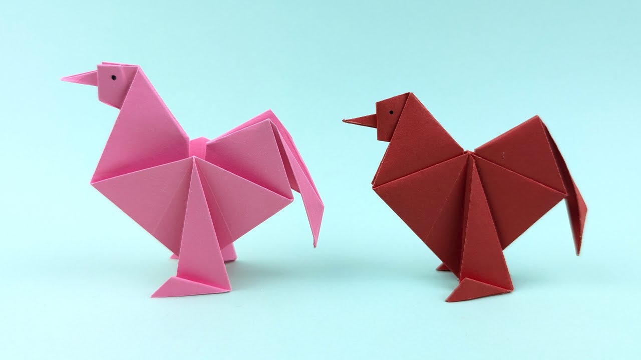 Comment faire une Poule en Origami | Tutoriel Facile