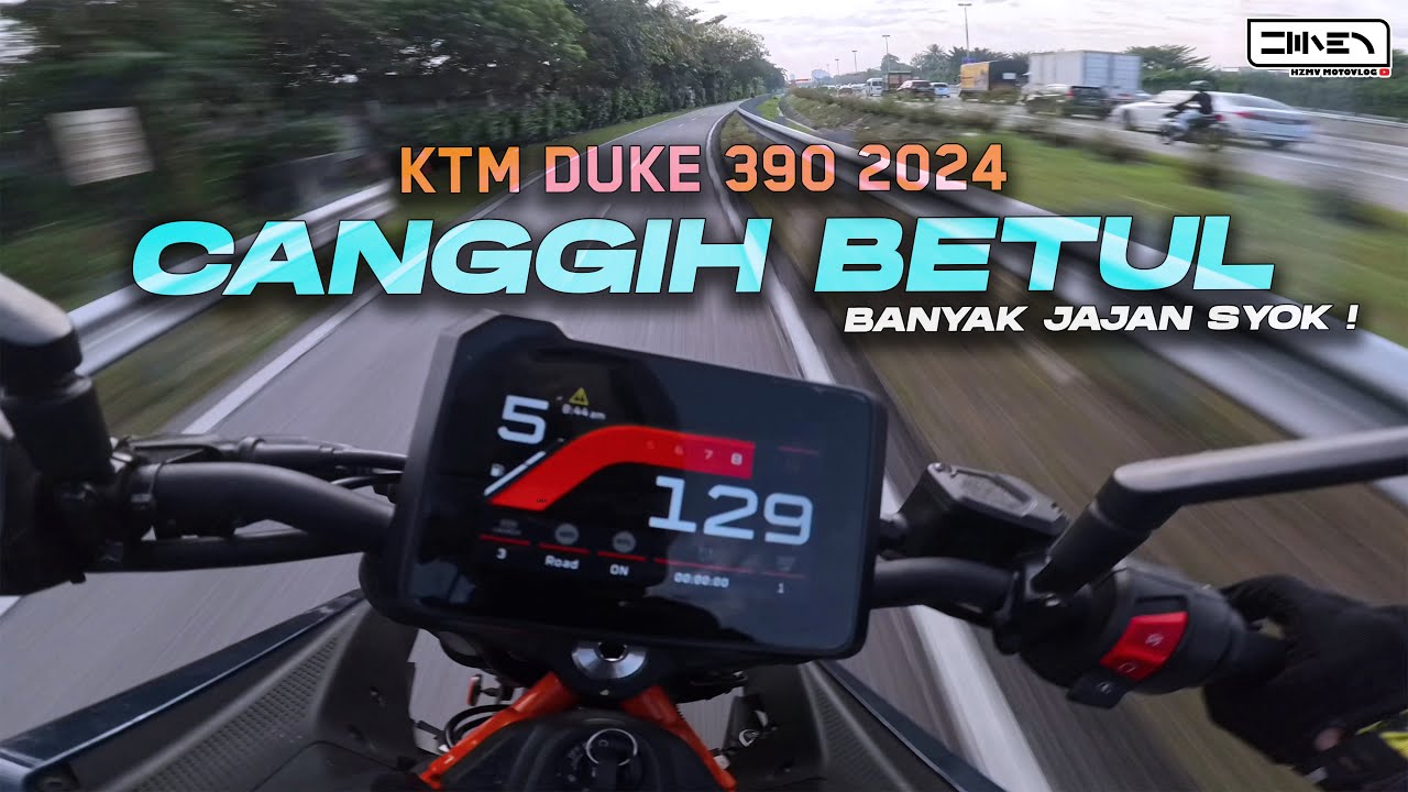 CANGGIH MACAM2 ADA, SERONOK BAWAK PERGI KERJA GAIS ! | KTM DUKE 390 2024 [4K]