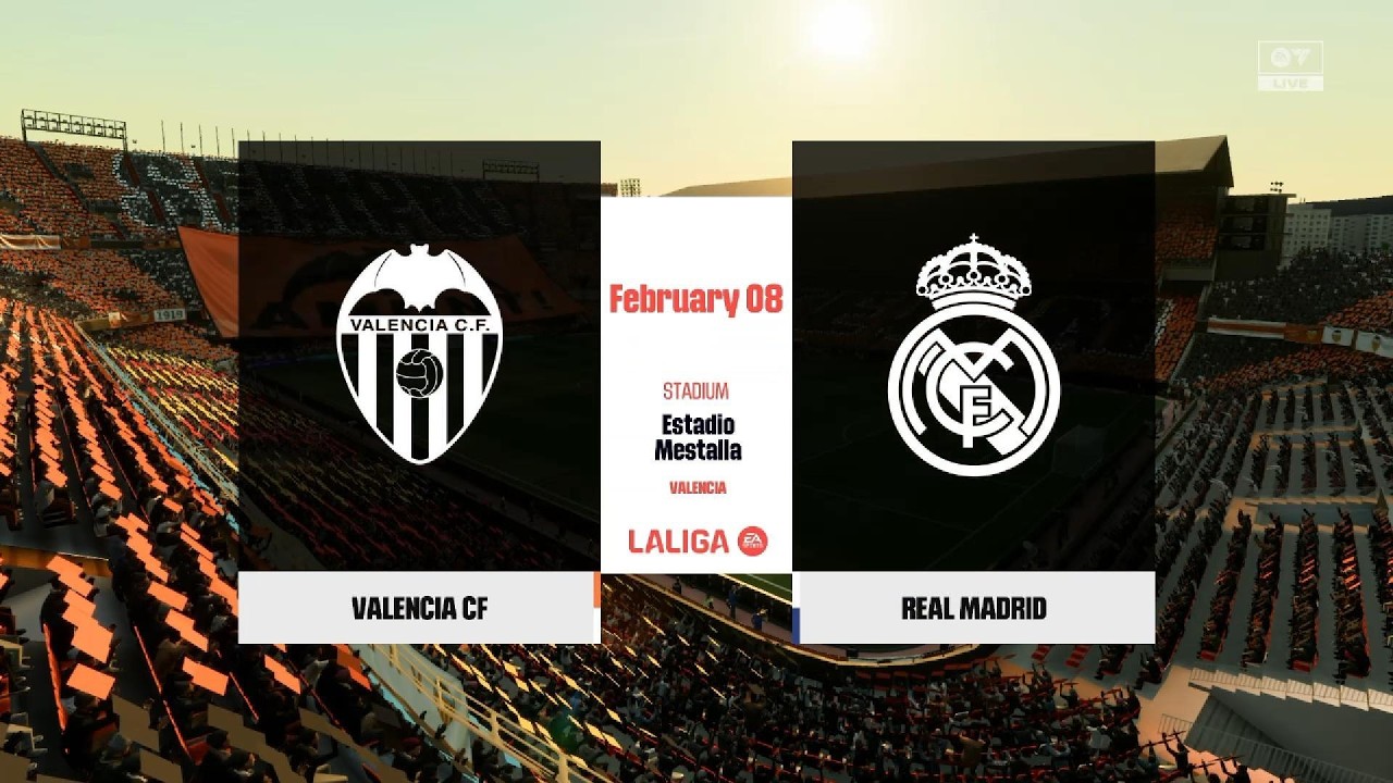 [VALENCIA] vs [REAL MADRID] –LA LIGA 25/26 I All Goals I FC26GamePlay I Simulation |