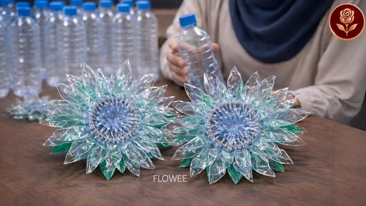 Turn Plastic Bottles into Stunning Sunflowers 🌻 | Easy Recycled Bottle Flower Craft