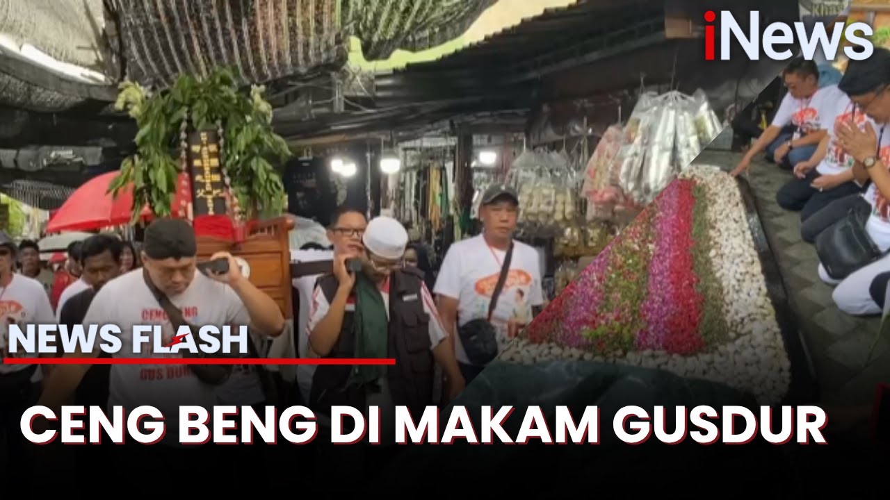 Warga Keturunan Tionghoa Lakukan Tradisi Ceng Beng di Makam Gus Dur, Diiringi Lagu NU | News Flash