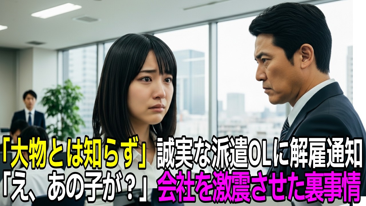 「大物とは知らず」解雇通知を受けた派遣OL。実は誠実に対応した老人が…「え、あの子が？」会社を激震させた裏事情に全社員が震え上がり、部長は顔面蒼白に