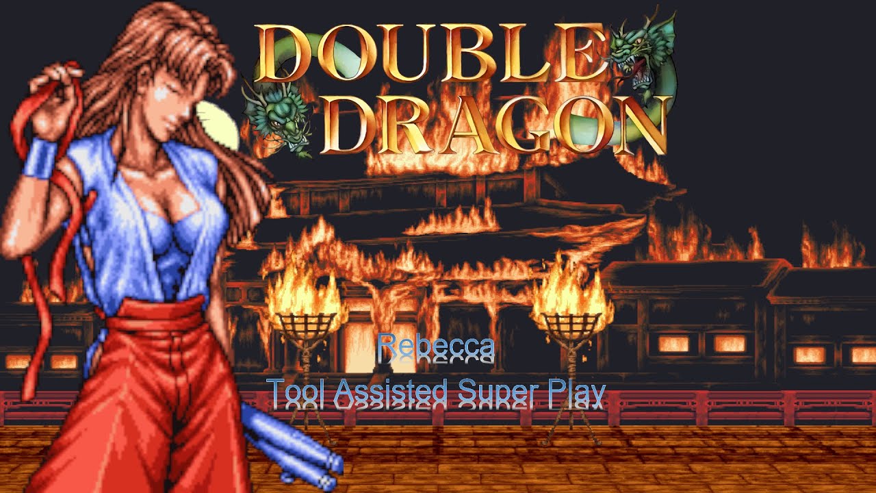 Double Dragon (Neo Geo CD) Rebecca [TAS]