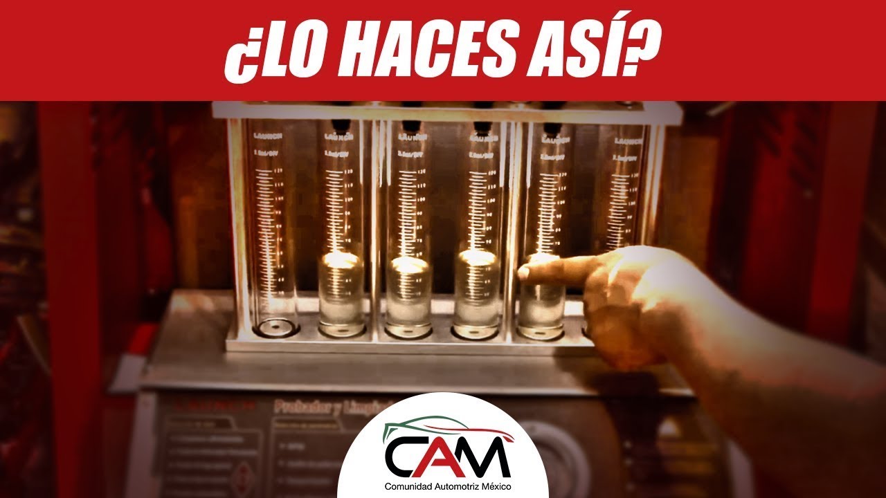 Funcionamiento y limpieza de inyectores en laboratorio 601 A Launch