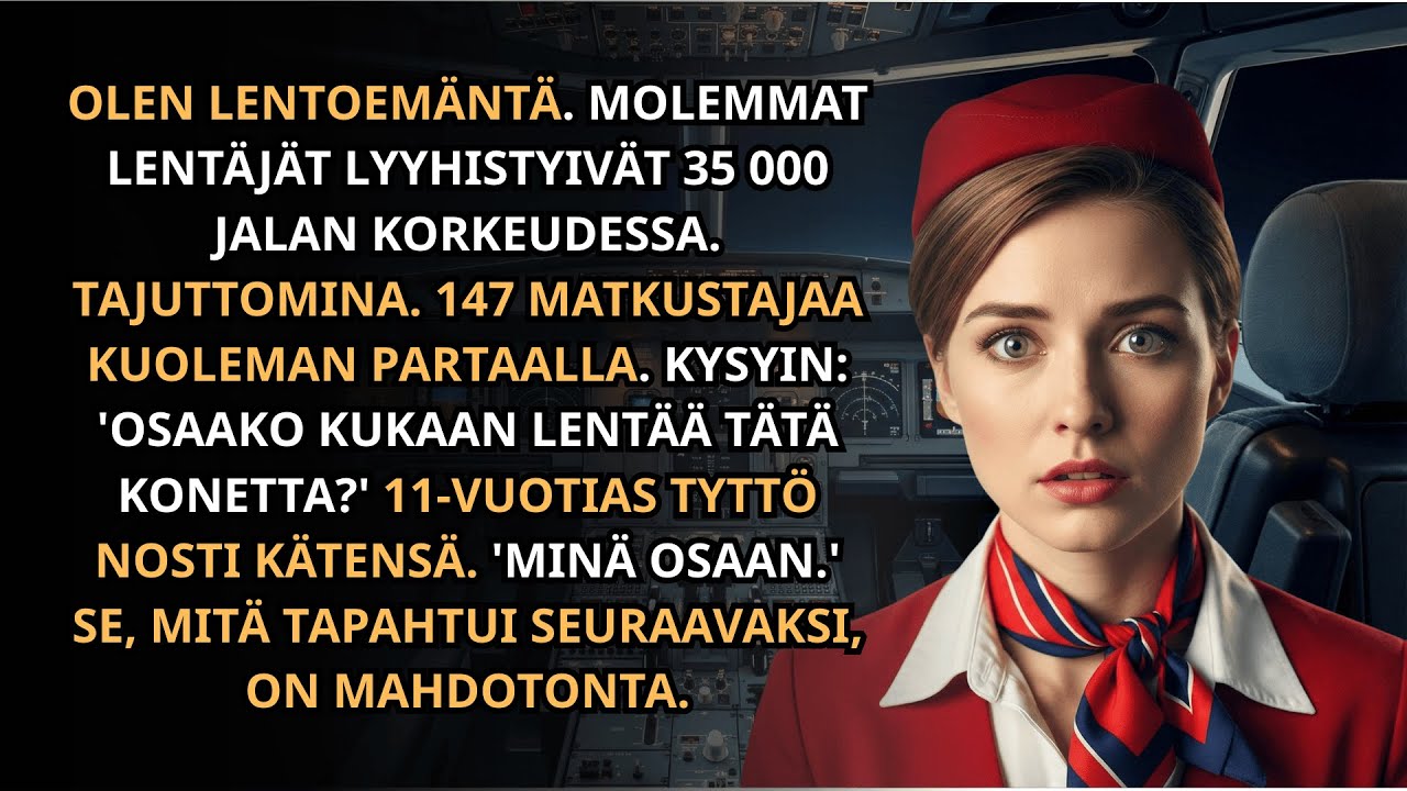 “Minä voin lentää sen”, sanoi 11-vuotias tyttö, kun molemmat lentäjät lyyhistyivät..