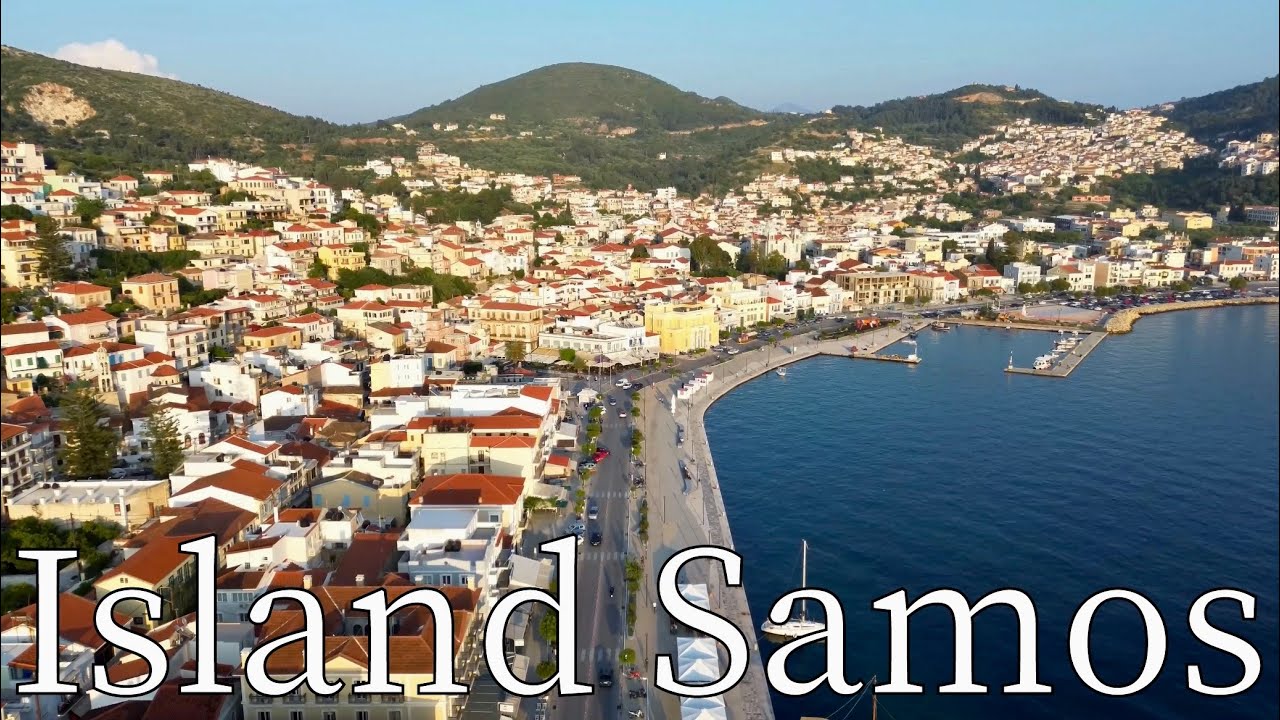 Island Samos, Greece - by drone [4K]. #σάμος
