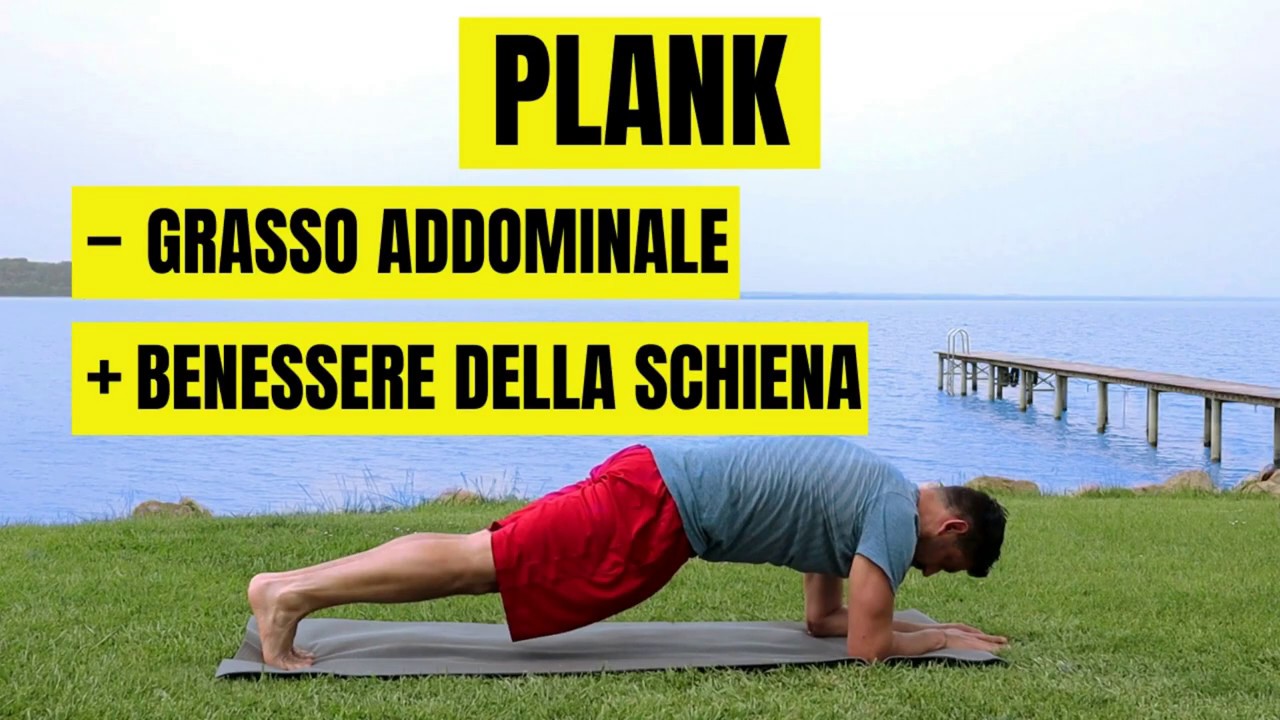 PLANK: Meno Grasso Addominale, Più benessere della Schiena- 10 Varianti Plank