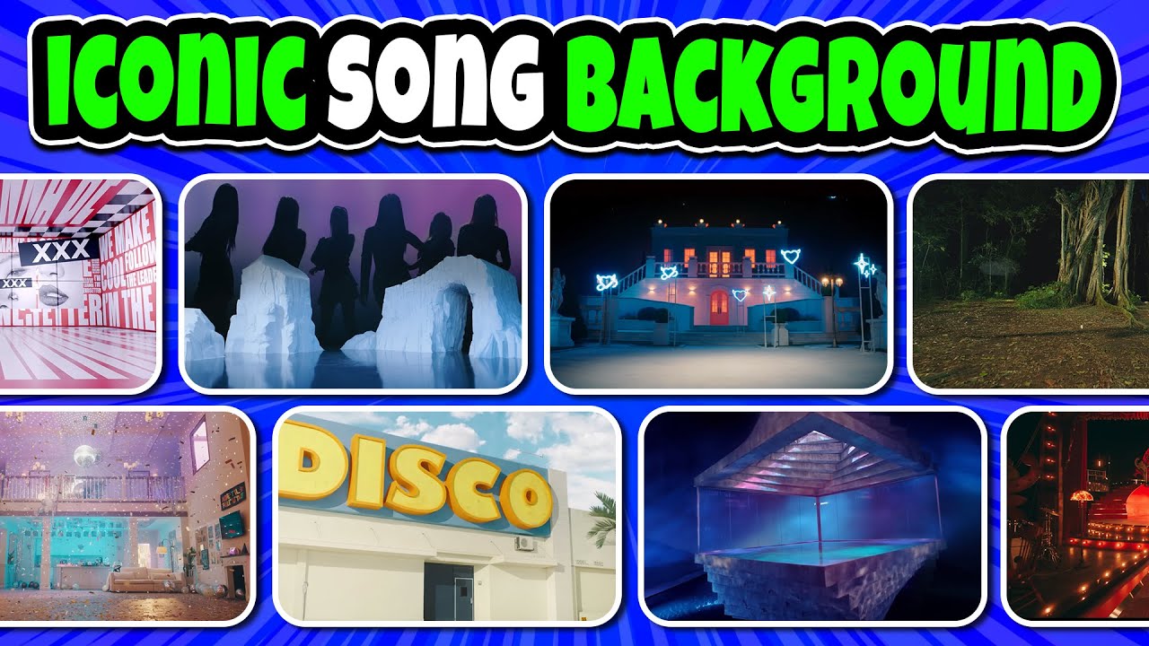 GUESS ICONIC / POPULAR KPOP SONGS BY IT'S MV BACKGROUND | KPOP QUIZ 2025