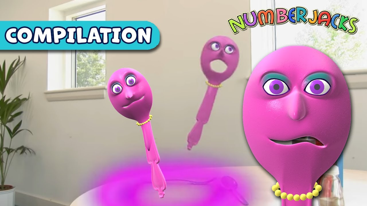 Spooky Spoon's SPOOKIEST Moments | Numberjacks Compilation