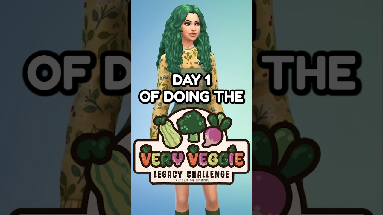 Первый день дополнения Very Veggie Legacy в The Sims 4! 🥦 #thesims4 #sims4
