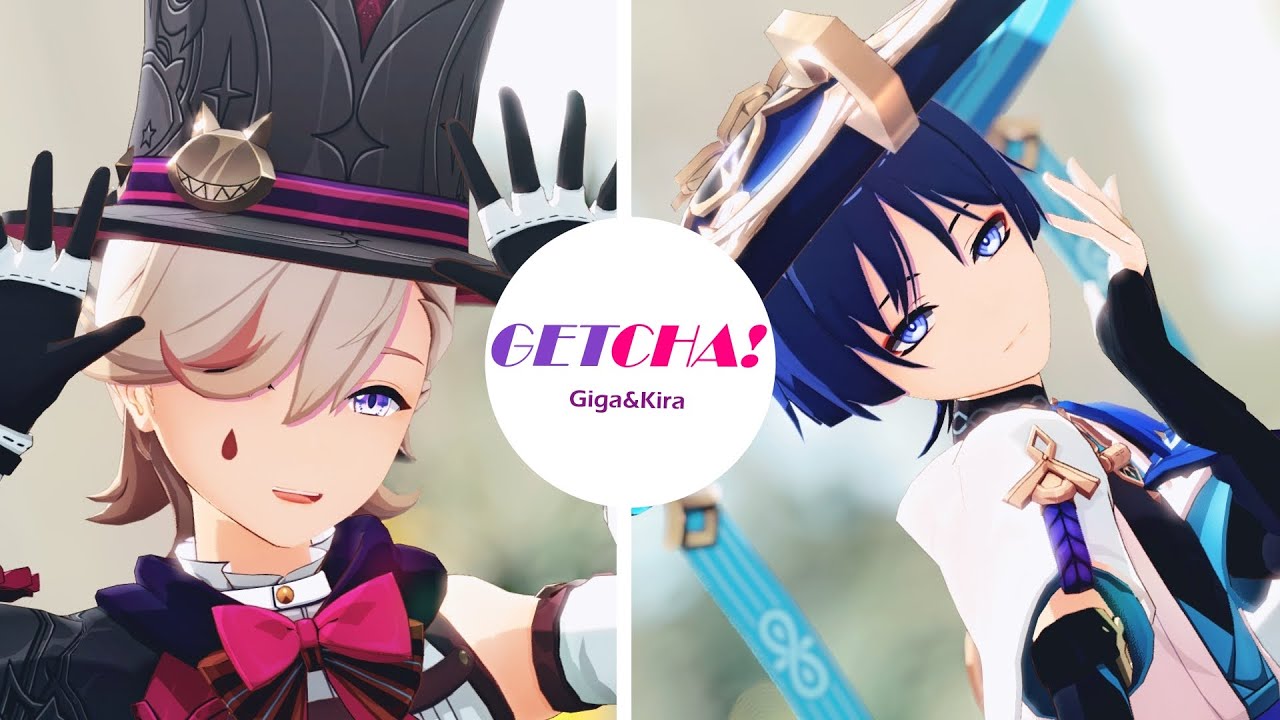 【原神MMD/Genshin impactMMD】GETCHA! 【リネ/放浪者】/【Lyney/Wanderer 】