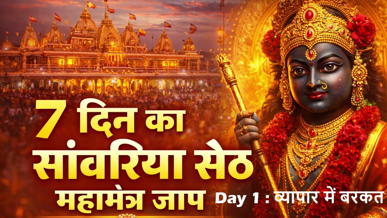 🙏🌸 सांवरिया सेठ 7 दिवसीय महामंत्र जाप | Day 1: व्यापार वृद्धि और शुभ आरम्भ ✨ | Sanwariya Seth Mantra