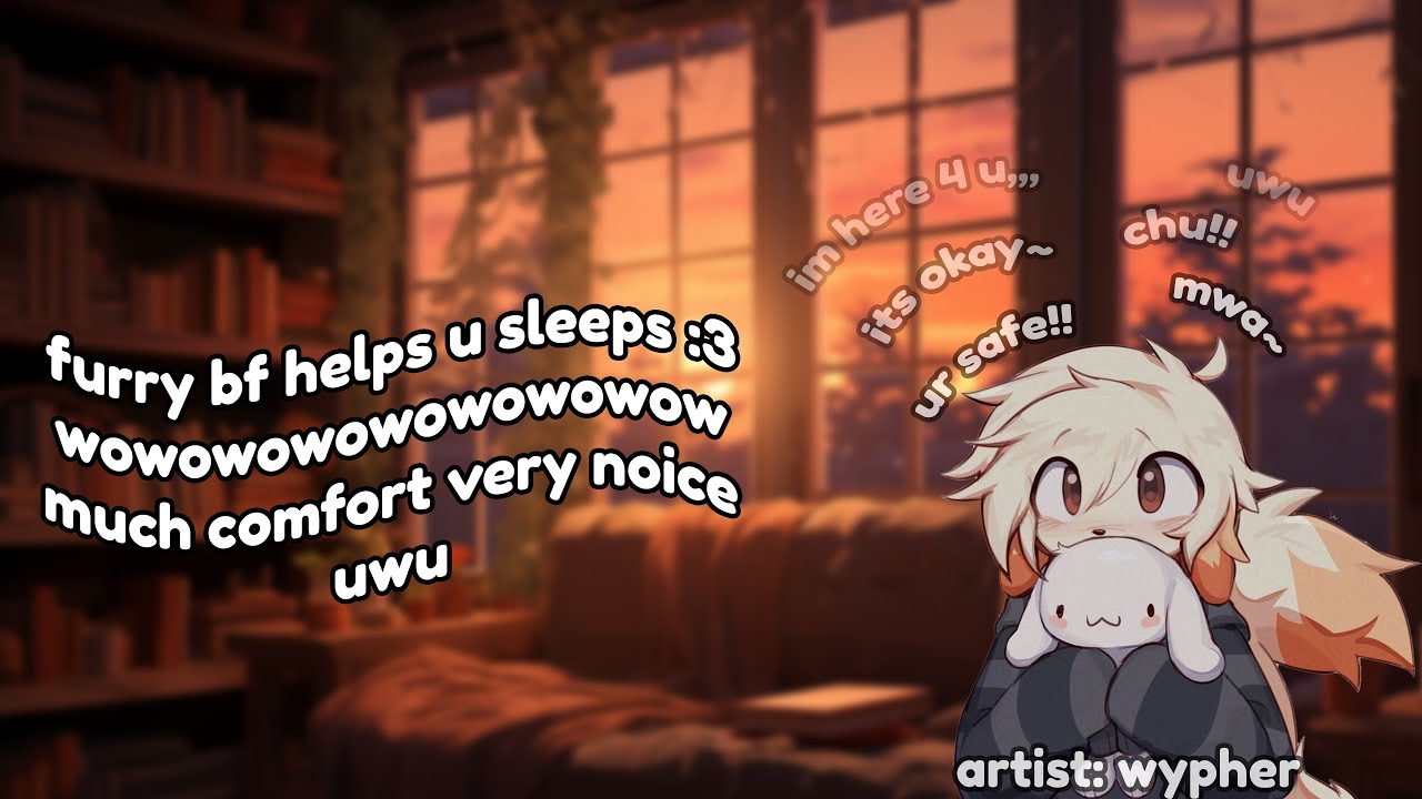 Furry ASMR | Your Furry BF Helps You Sleep!! | Kisses, Comfort [ M4A ]