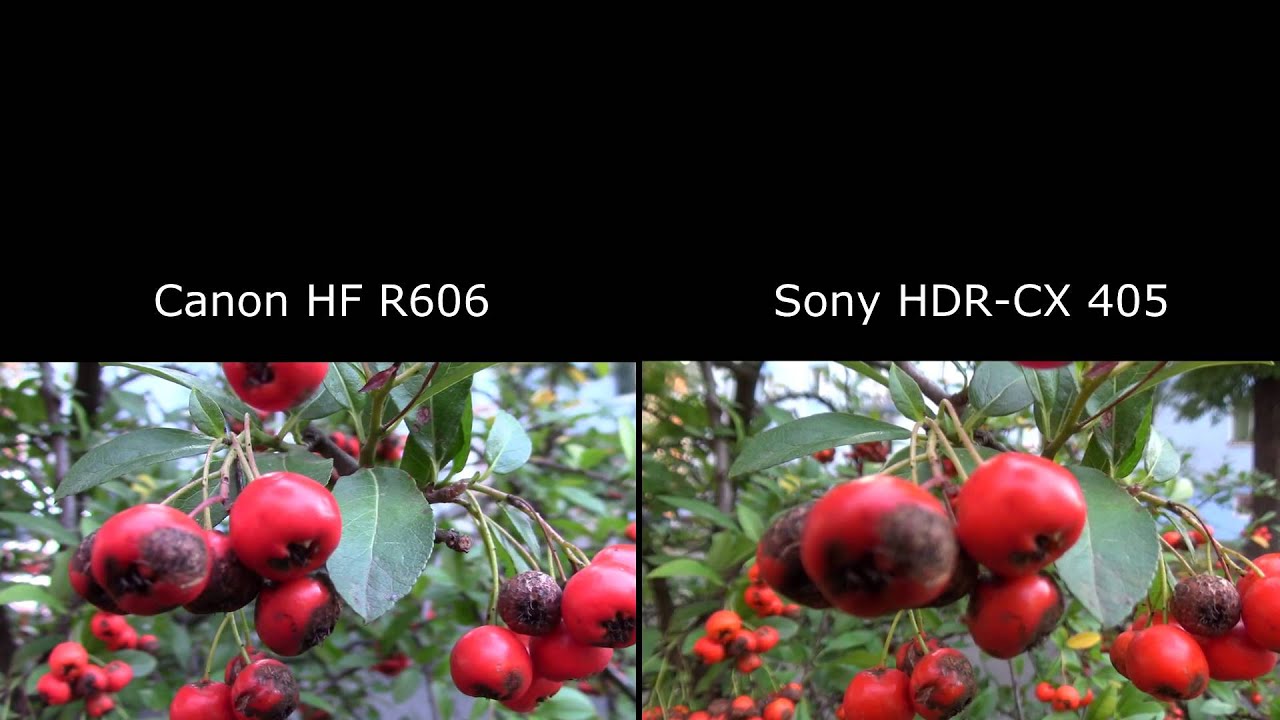 Test kamer Canon Legria HF R606 versus Sony HDR-CX 505