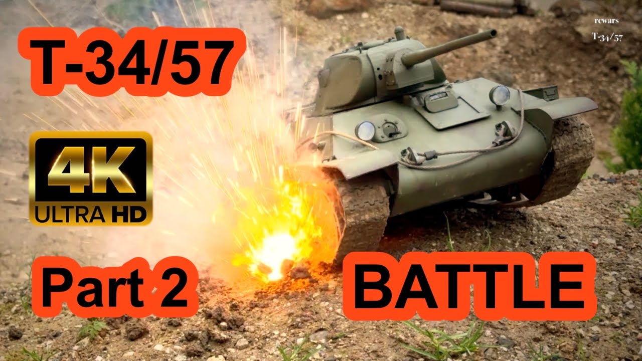 RC Tank T 34 battle against Wehrmacht