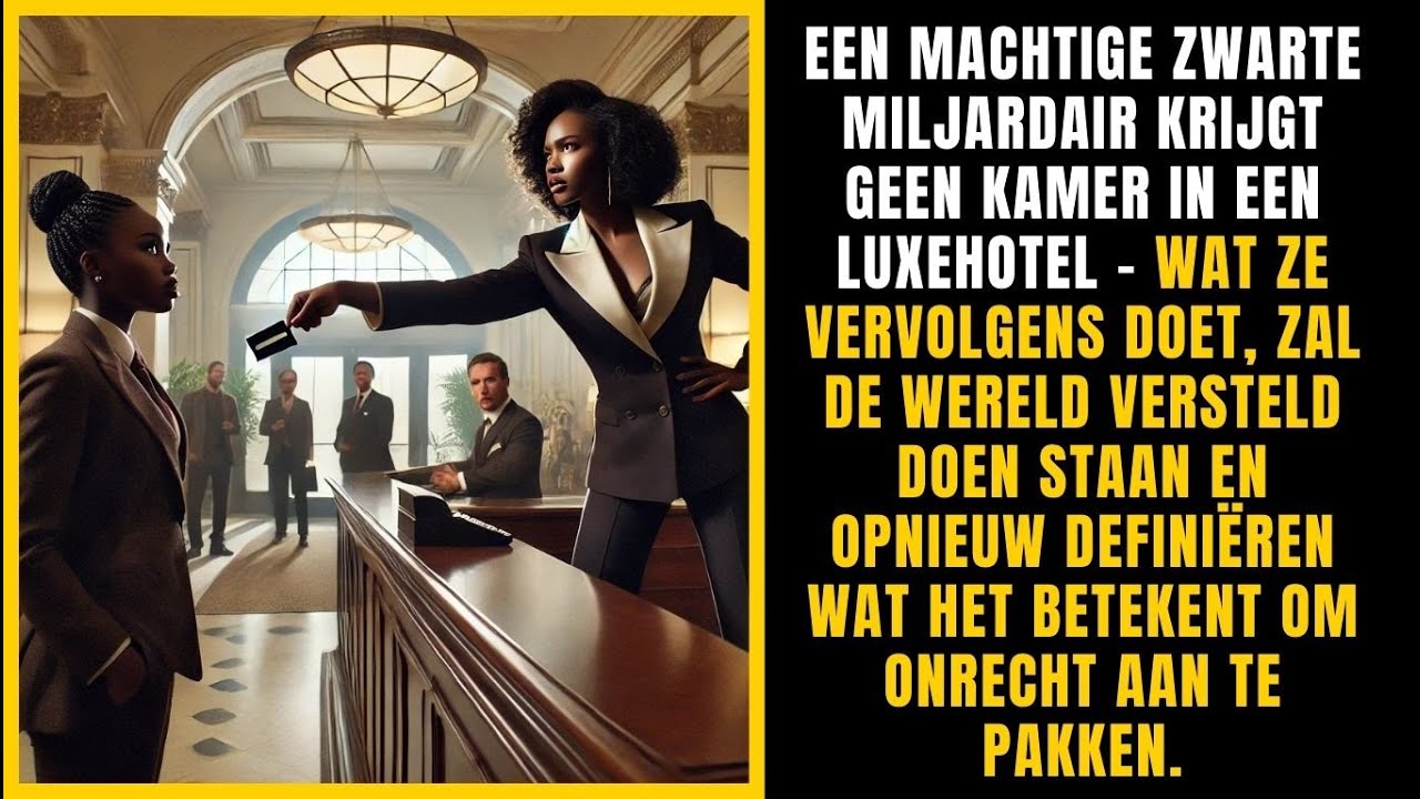 Een zwarte miljardair krijgt geen kamer in een luxehotel. Wat ze deed, schokte...