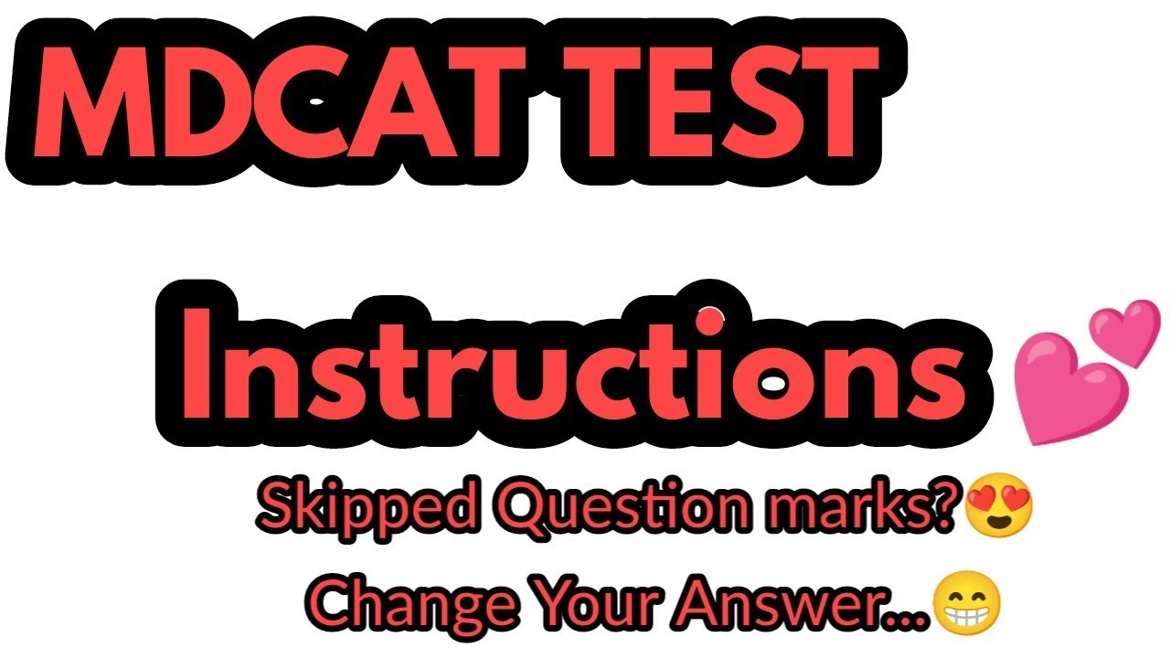 MDCAT Important Instructions|How to Attempt skipped questions|Skipped Questions marking|Mdcat 2021
