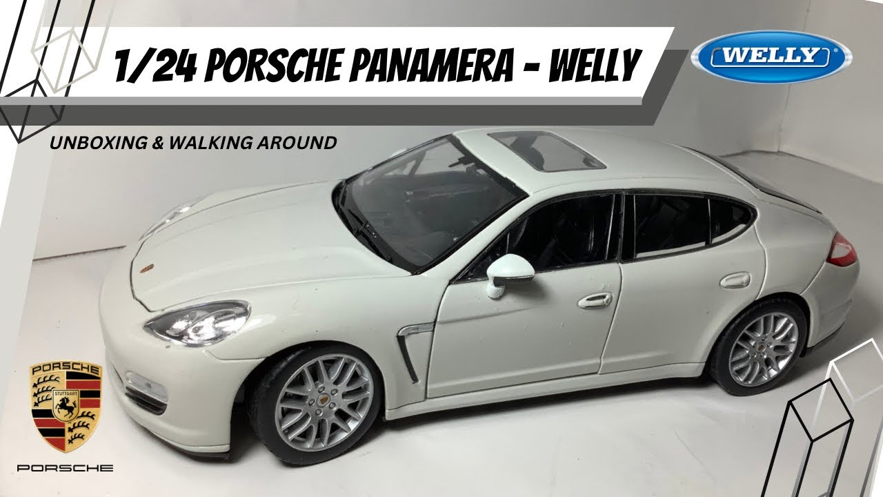 Porsche Panamera 1/24 by Welly - Unboxing & Walk Around