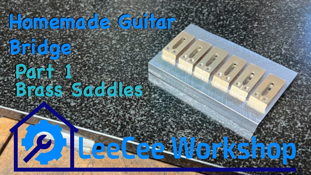 Handmade Guitar Bridge Part 1 - Brass Saddles