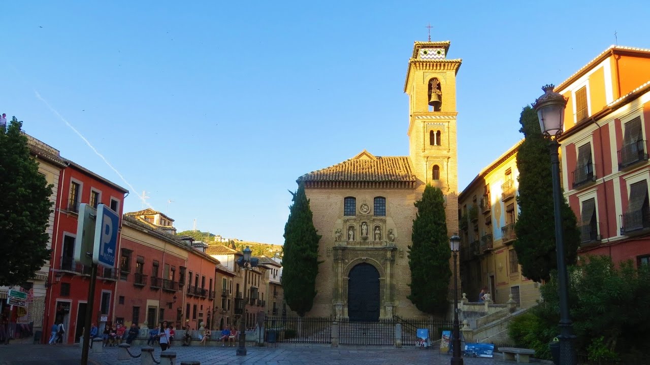 Granada, Spain - Plaza Nueva (main square of central Granada)