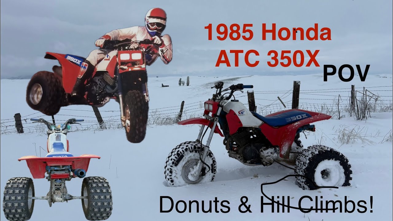 1985 Honda atc 350X “King of the Hill” three wheeler trail ride POV