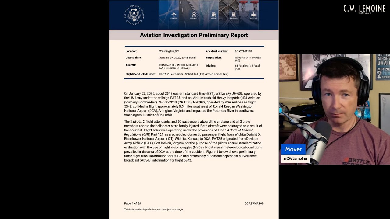 Helicopters BANNED as New NTSB Report Reveals Important Details About DCA Plane Crash