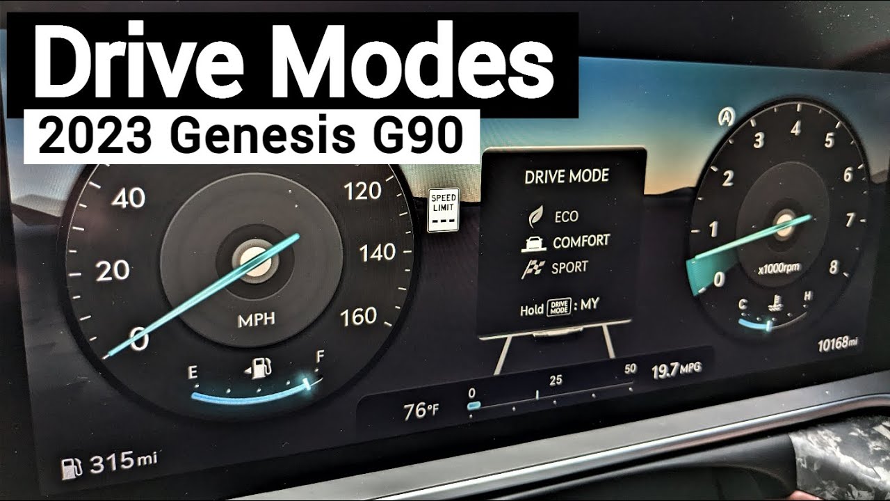 Drive Modes of the 2023 Genesis G90