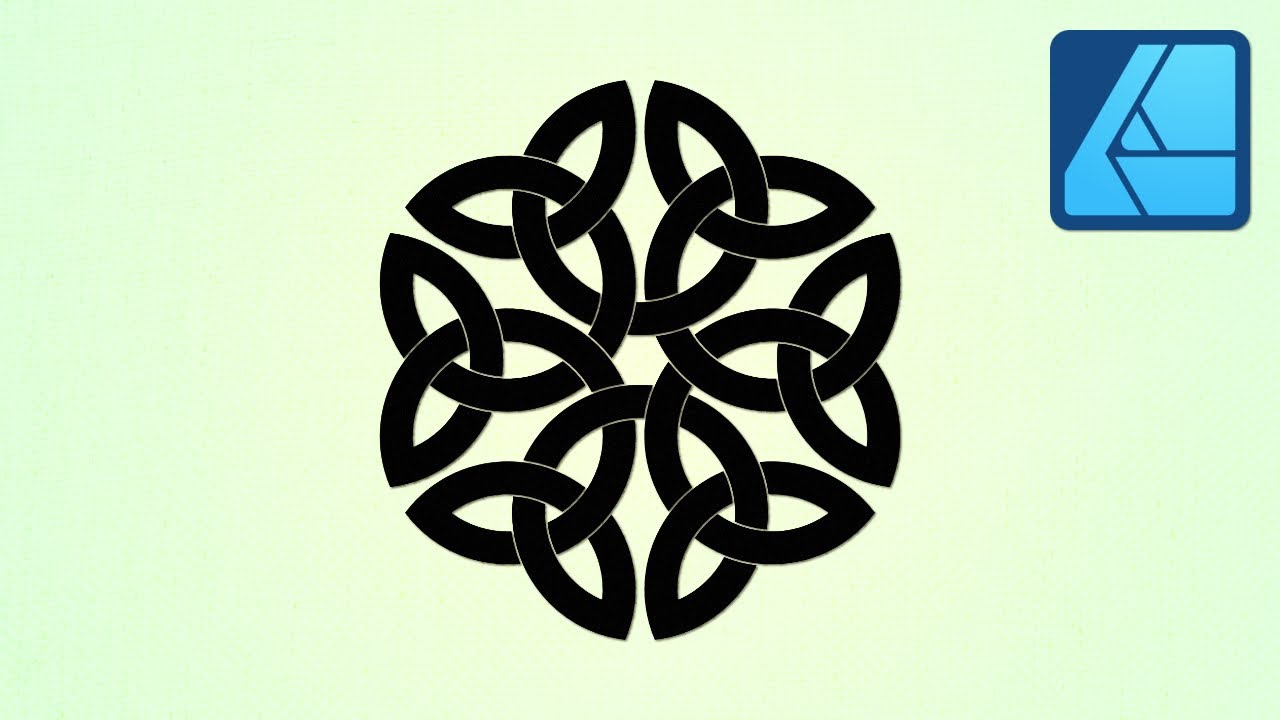 How to Draw an Interlaced Triquetra Knot (Celtic Symbol) in Affinity Designer