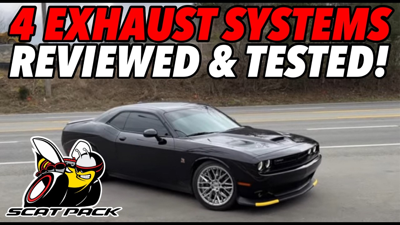 TESTED 4 Exhaust Systems for Challenger 392/Scat Pack 6.4L HEMI V8!