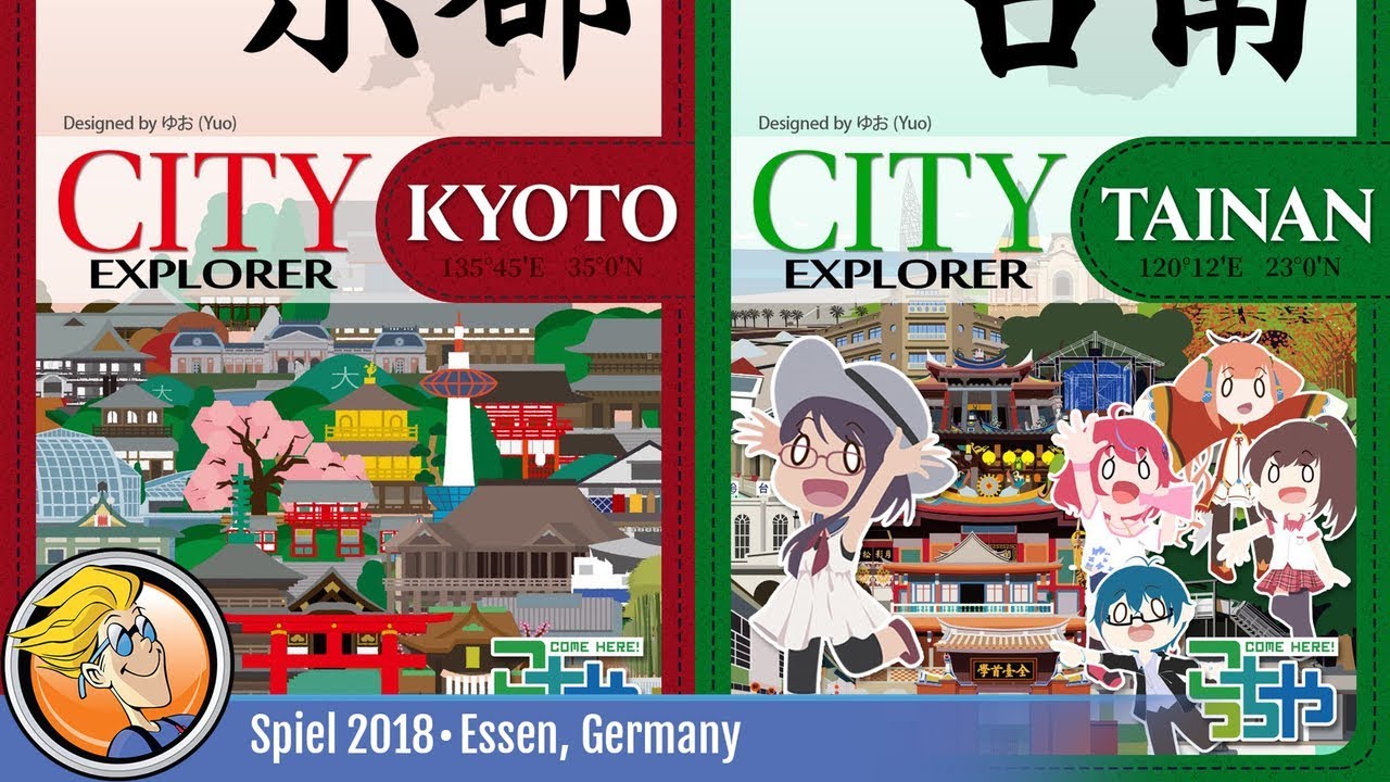 City Explorer: Kyoto and Tainan &mdash; game overview at SPIEL '18