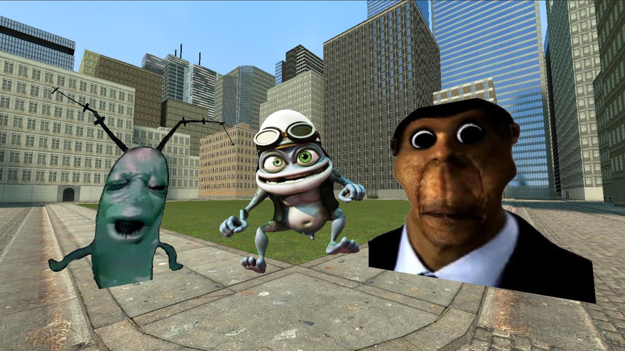 Plankton Auugh, Crazy Frog And Obunga Nextbot Gmod