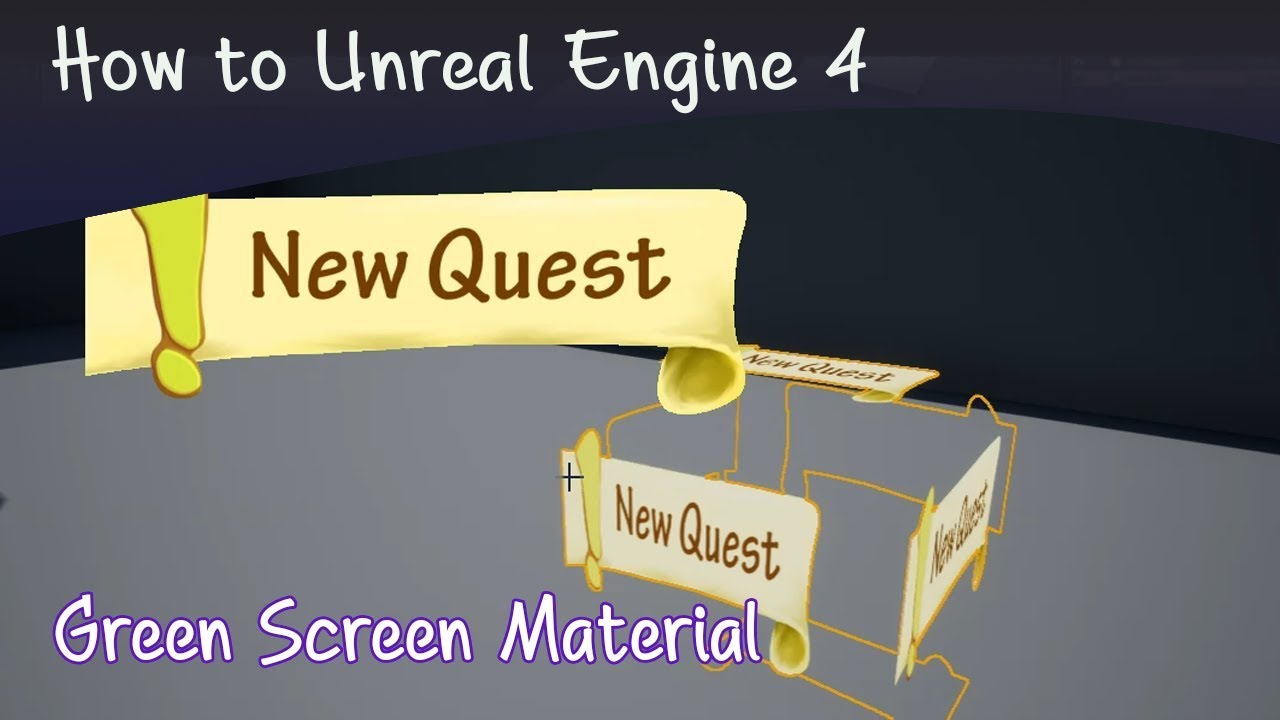Green Screen Materials and Chromo key in Unreal Engine 4