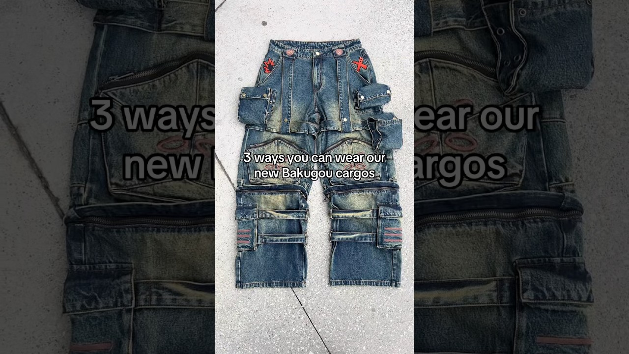 these mha anime cargos are now out! thoughts? #animeclothing #anime #animefashion