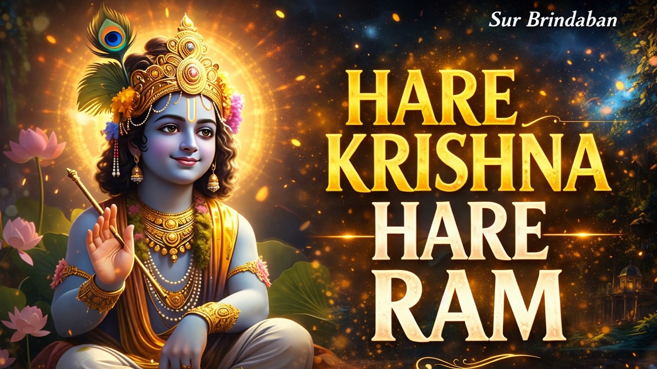 হরে কৃষ্ণ হরে রাম 🙌 | মন শান্ত করার ভজন | Hare Krishna Hare Ram | Krishna Morning Bhajan #harerama