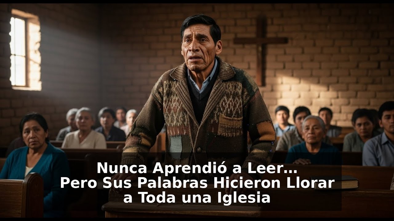 “Nunca Aprendió a Leer… Pero Sus Palabras Hicieron Llorar a Toda una Iglesia”