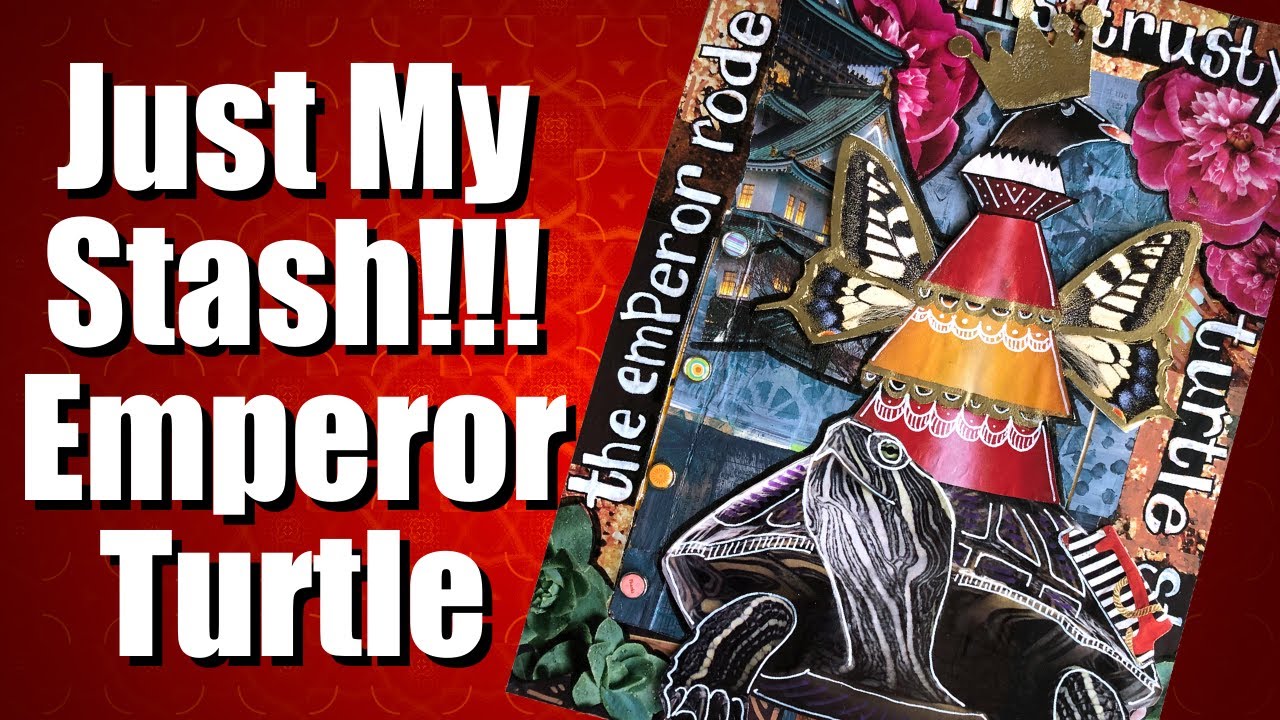 Emperor Turtle Magazine Collage - I made this one with just my stash!